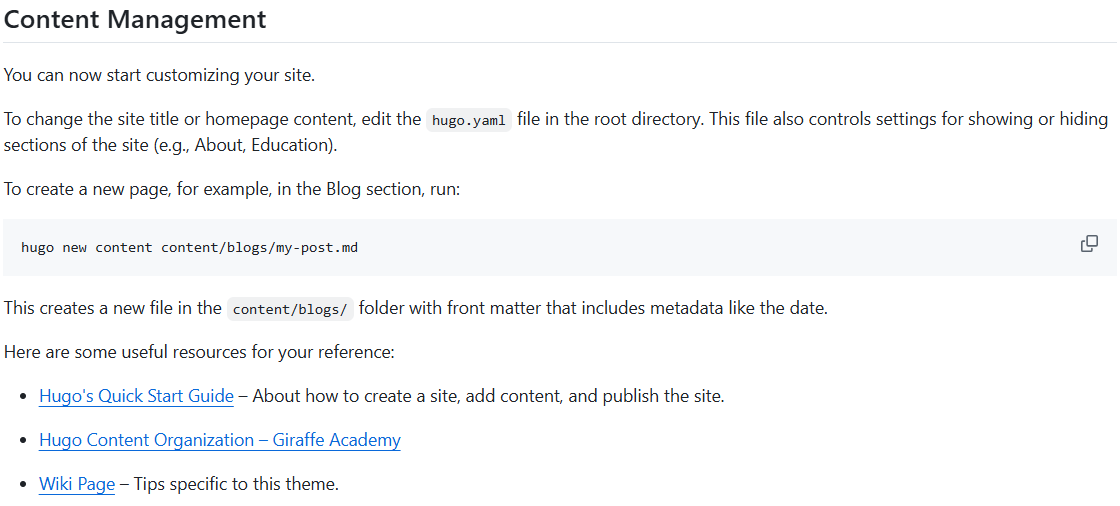Content Management